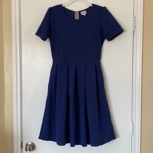LuLaRoe Blue Amelia Dress with Pockets | Size Medium